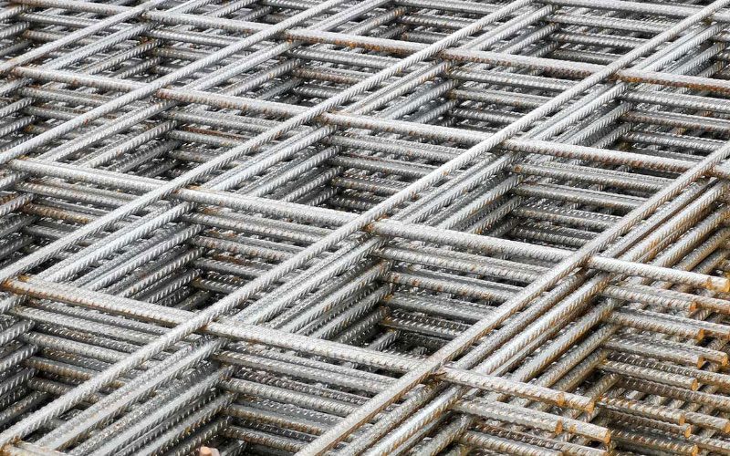 Estructura de mallazo metalica cuadriculada